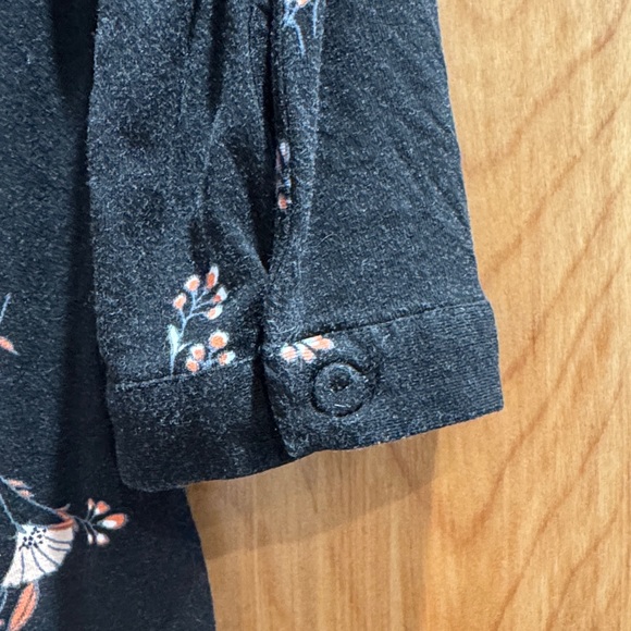 Daniel Rainn Black Floral 3/4 sleeve Blouse - Picture 4 of 4